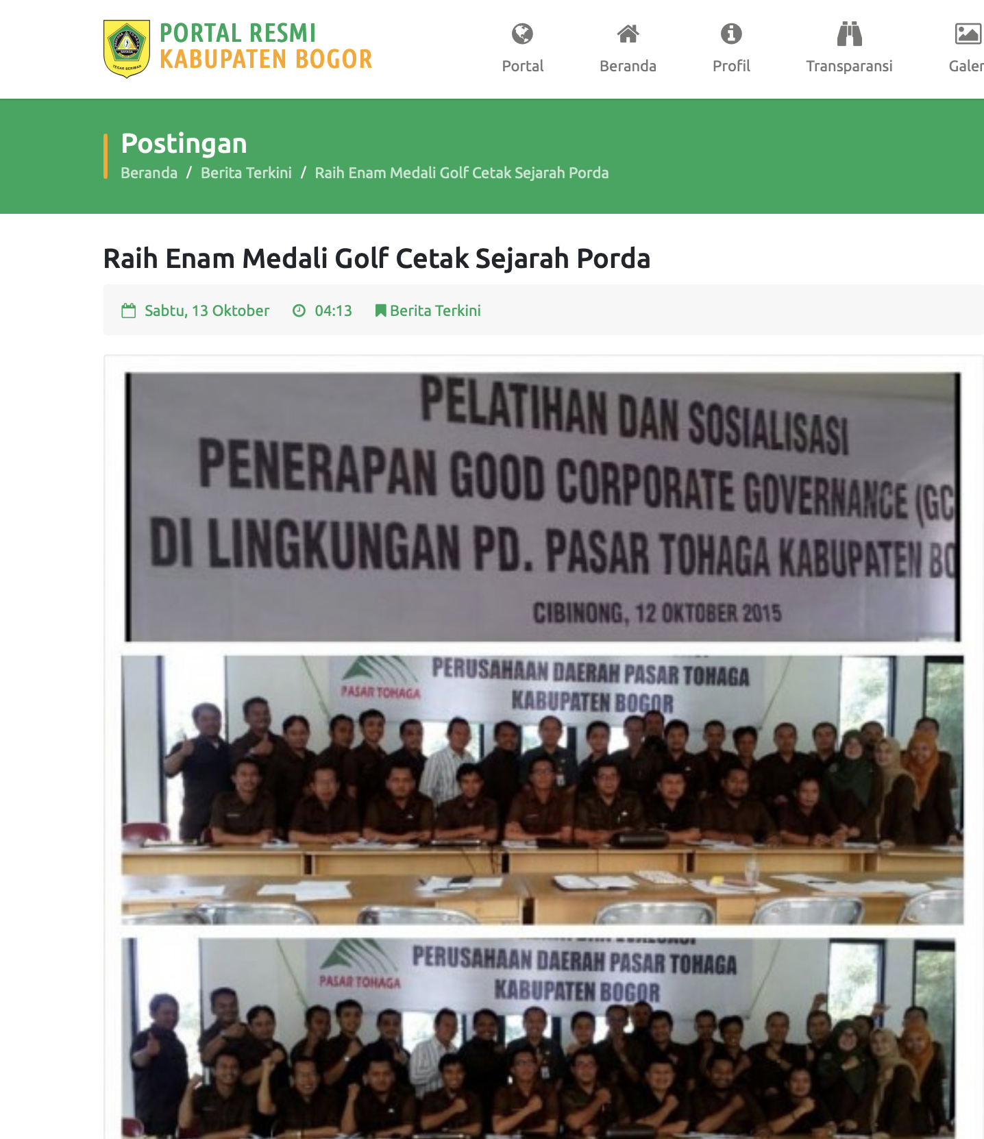 Artikel-Porda Bogor-Raih Enam Medali Golf Cetak Sejarah Porda